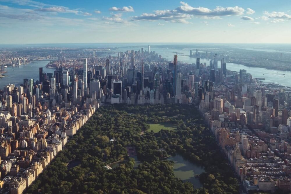 Solicitud ESTA para viajar a Nueva York | Vista aérea de Central Park